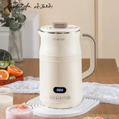 小画仙豆浆机1L小型全自动清洗免煮免过滤免滤破壁多功能料理机双层防烫细腻24h一键预约LDJJ-1001E